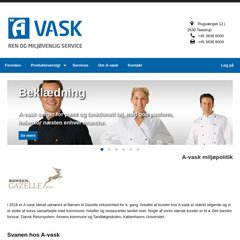 www.A-vask.dk - A-vask A/S - Forsiden