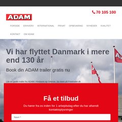 www.Adam.dk - Flyttefirma | Flytning