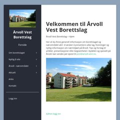 www.Arvoll-vest.no - Årvoll Vest Borettslag > Hjem