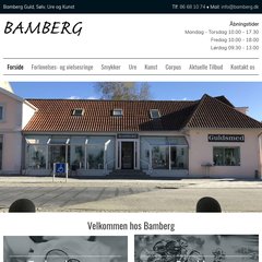 www.Bamberg.dk - Guldsmed, Urmager, Smykker