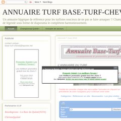 Base-turf-cheval.blogspot.com - BASE-TURF-CHEVAL - L'Annuaire Hippique