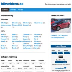 www.Bilwebben.ax - Bilwebben | Nya och begagnade bilar på Åland