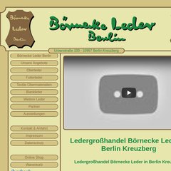 www.Boernecke-leder.de - Ledergrosshandel in Berlin