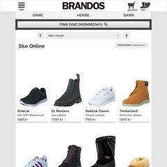 www.Brandos.no - Sko på nett - Kjøp sko online