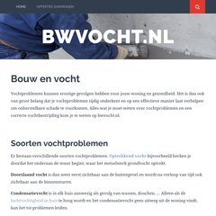 www.Bwvocht.nl - B&W Groep - De vochtwering