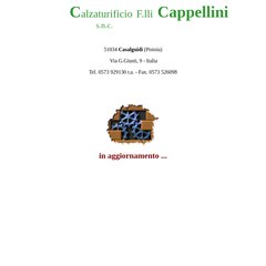 www.Calzaturecappellini.it - Calzaturificio F.lli Cappellini