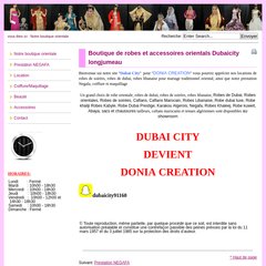 www.Dubaicity-longjumeau.com - Boutique de robes et accessoires orientals
