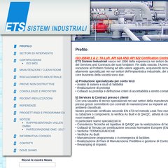 www.Etssistemi.it - ETS Sistemi Industriali SRL