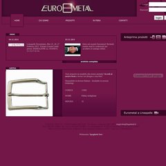 www.Eurometal.it - EUROMETAL srl - Fibbie e Accessori per Pelletteria