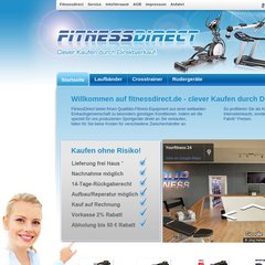 www.Fitness-direct.de - Laufband, Vibrationsplatte und Crosstrainer