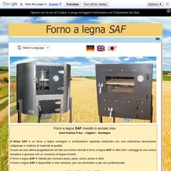 www.Fornosaf.it - Forno a legna - caldaie camino SAF