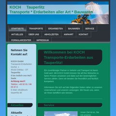 www.Koch-tauperlitz.de - KOCH GmbH * Transporte