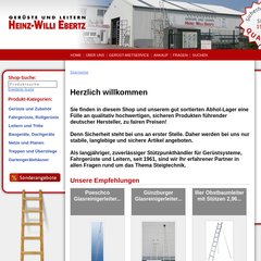 www.Leitern-ebertz.de - Gerüste und Leitern Ebertz Fachhandel