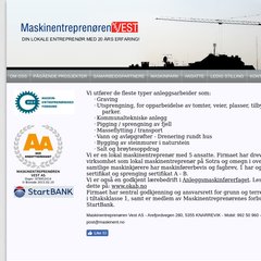 www.Maskinent.no - Maskinentreprenøren Vest AS