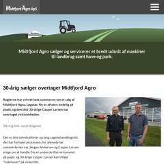 www.Midtfjordagro.dk - Forside - Velkommen til Midtjord Agro