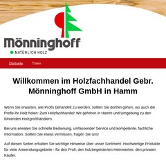 www.Moenninghoff.com - Gebr. Moenninghoff GmbH Holzfachhandel