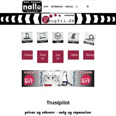 www.Nalle.dk - nalle fnugfri støvsuger & symaskiner