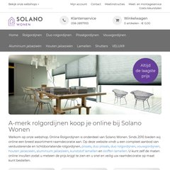 Dusver zondaar Dagelijks www.Onlinerolgordijnen.nl - Online rolgordijnen - Raamdecoratie - Solano