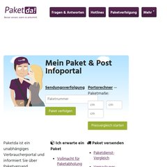 www.Paketda.de - Paket- & Post-Infoportal für DHL