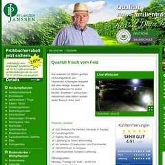 www.Pflanzen-janssen.de - Heckenpflanzen günstig Riesensortiment