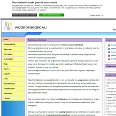 www.Puzzelwoordenboek.nu - Puzzelwoordenboek - Woordenboek.NU