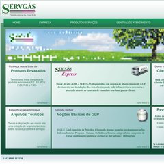 www.Servgas.com - Servgás - Distribuidora de Gás S/A