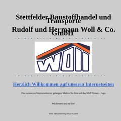 www.Stettfelder-baustoffe.de - Willkommen-Seite Woll