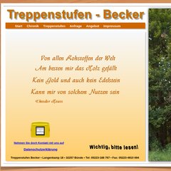 www.Treppenstufen-becker.de - Treppenstufen Becker