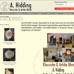 www.Uhren-hidding.de - Strasser & Rohde und andere Präzisionsuhren