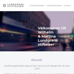 www.Wmlundgren.se - Lundgrenska stiftelserna