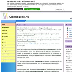 www.Woordenboek.nu - Puzzelwoordenboek - Woordenboek.NU